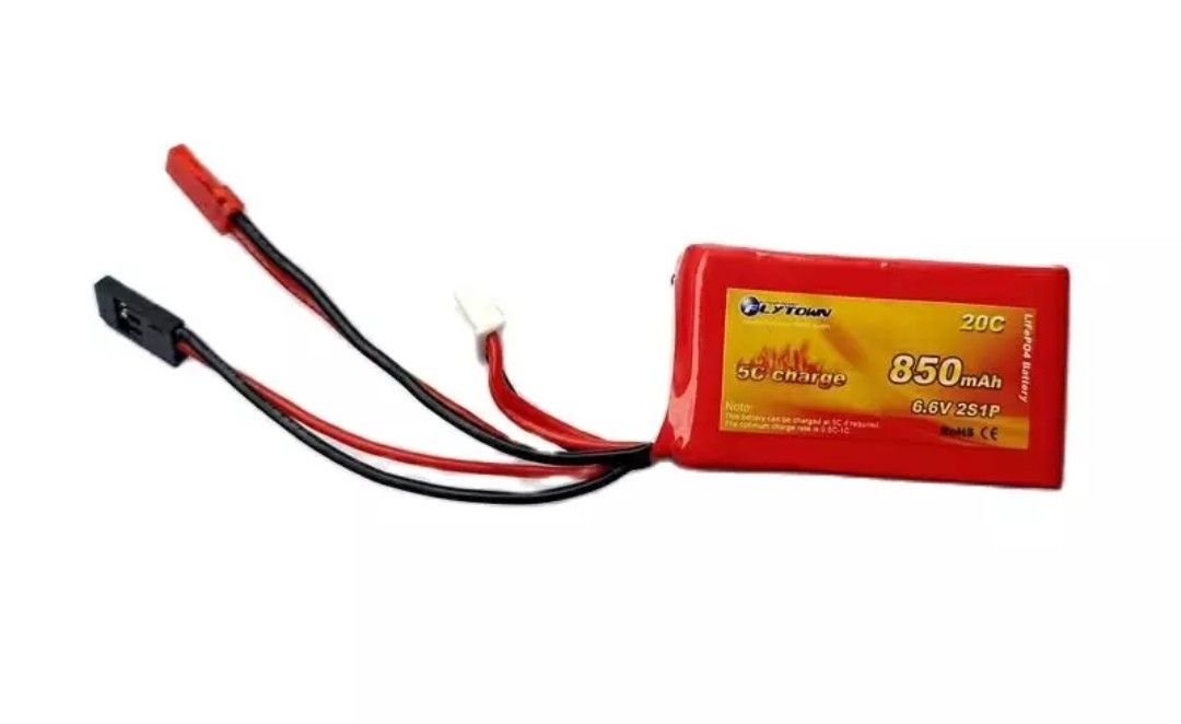 Bateria Life 2S 6.6v 850mah 20C Rádios e Aeromodelos