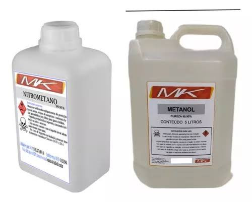 Kit combustível MK 5L metanol + 1 Nitrometano MK combustível caseirol aeromodelo automodelo