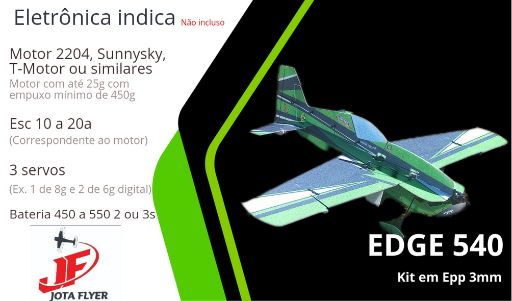 ShockFlyer EDGE 540 em EPP 3mm FRETE GRÁTIS