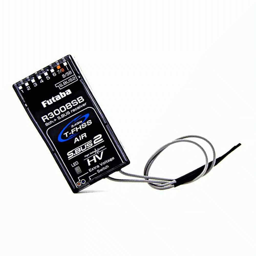 RECEPTOR FUTABA R3008SB 2.4GHZ (T-FHSS / S.BUS2) TELEMETRY 8CH